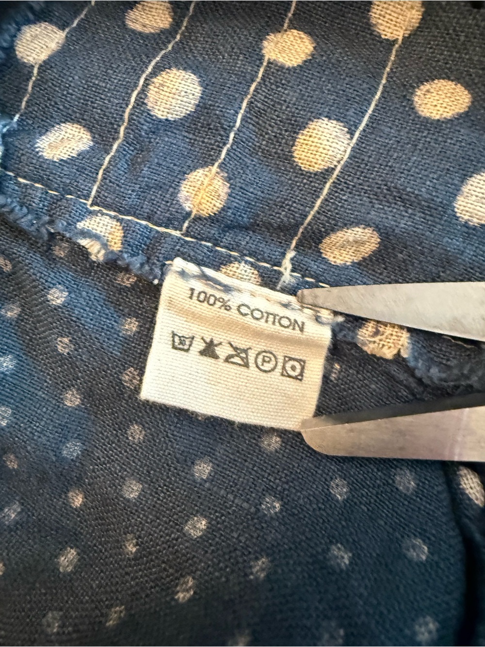 Magnolia Pearl Indigo Polka Dot Henry Top 926 Charlie OS NWOT - Picture 16 of 16